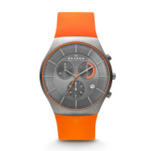 Correa de reloj Skagen SKW6074 Silicona Naranja 26mm
