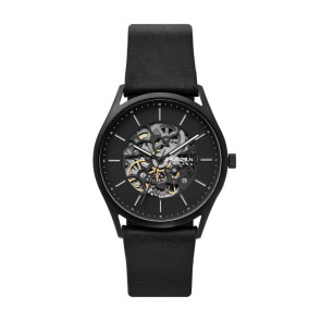 Correa de reloj Skagen SKW6580 Cuero Negro 20mm
