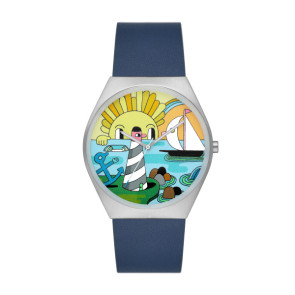 Correa de reloj Skagen skw6878 Cuero Azul