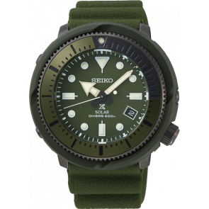 Correa de reloj Seiko SNE535J1 / V157-0DC0 Caucho Verde 22mm