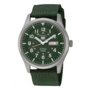 Correa de reloj Seiko 7S36-03J0 / SNZG09K1 / 4A212JL Nylon/perlón Verde 22mm