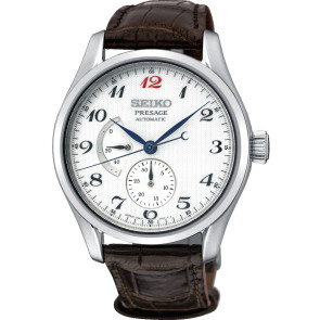 Correa de reloj Seiko SPB059J1 / 6R27-00J0 / L0E5028J9 Cuero de cocodrilo Marrón 20mm