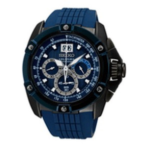 Correa de reloj Seiko SPC075P1.7T04-0AD0 Caucho Azul 26mm