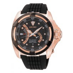 Correa de reloj Seiko 5D44-0AA0 / SRH006P1 / 4LJ7KBR Caucho Negro 26mm