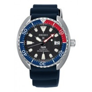 Correa de reloj Seiko 4R35-02K0 / SRPC41J1 / R02A012J0 Silicona Azul 20mm