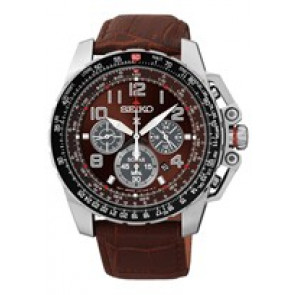 Correa de reloj Seiko SSC279 Cuero Marrón 22mm