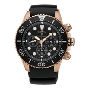 Correa de reloj Seiko SSC786P1.V175-0EY0 Caucho Negro 20mm