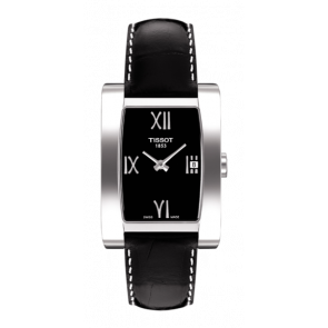 Correa de reloj Tissot T0073091605300 Cuero Negro 15mm