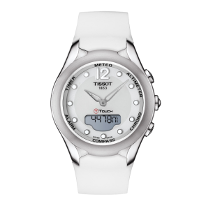 Correa de reloj Tissot T075220 / T603035117 Caucho Blanco