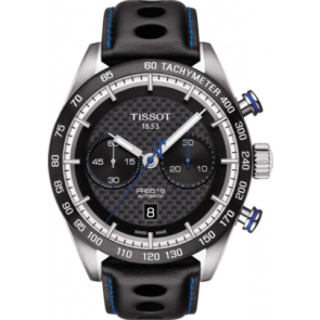 Correa de reloj Tissot T1004271620100 / T610037467 Cuero Negro 22mm