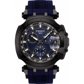 Correa de reloj Tissot T1154173704100 / T603041961 Caucho Azul 21mm
