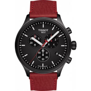 Correa de reloj Tissot T1166173605110 / T600044360 Cuero Rojo 22mm