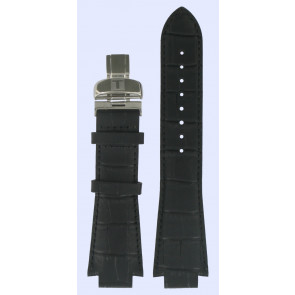 Correa de reloj Tissot T600013353 / T600.4502318 Cuero Negro 15mm
