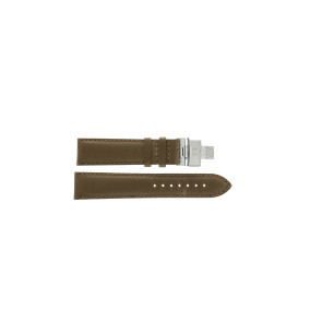 Correa de reloj Tissot QUADRATO GENT / T600021061 / T0055101626700A Cuero Marrón 20mm