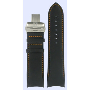 Correa de reloj Tissot T600028613 / T600041157 Cuero Negro 24mm