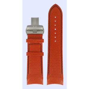 Correa de reloj Tissot T0356271605102A / T600030665 Cuero Naranja 24mm