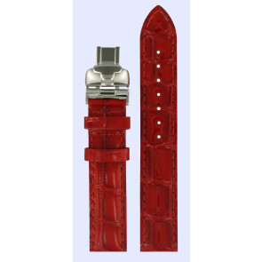 Correa de reloj Tissot T600031522 Cuero Rojo 16mm