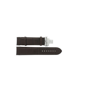 Horlogeband Tissot T035.627.16.031.00 / XL / T600041158 Leder Bruin 24mm