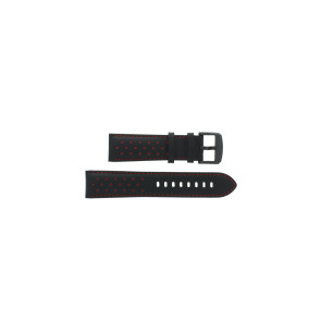Correa de reloj Tissot T1166173605109 / T600041551 Cuero Negro 22mm