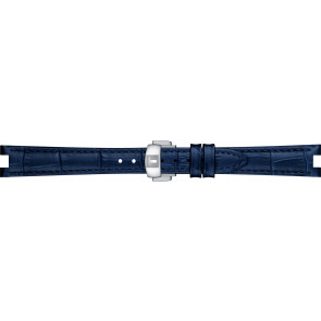Correa de reloj Tissot T600047888 Cuero Azul 14mm