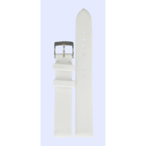 Correa de reloj Tissot T603026948 Cuero/Plástico Blanco 15mm