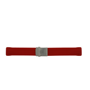 Correa de reloj Tissot T603036455 / T0914204705110A Caucho Rojo 22mm