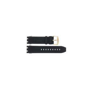 Correa de reloj Tissot T1154173705100 / T603041971 Caucho Negro 21mm
