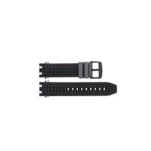 Correa de reloj Tissot T1154172705701 / T603045129 Caucho Negro 21mm