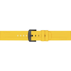 Correa de reloj Tissot T603048238 Caucho Amarillo 22mm