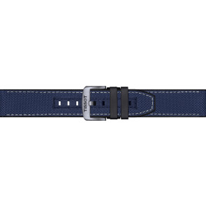 Correa de reloj Tissot T604047161 Cuero/Textil Azul 22mm