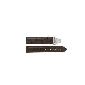 Correa de reloj Tissot T604047475 Cuero/Plástico Marrón 19mm