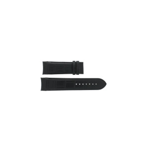 Correa de reloj Tissot T0356271605100A / T610028592 Piel de cocodrilo Negro 24mm