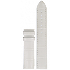 Correa de reloj Tissot T610032784.XL Cuero Blanco 19mm