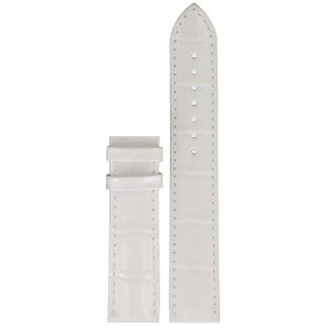 Correa de reloj Tissot T610032787 Cuero Blanco 19mm