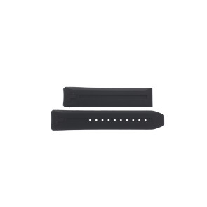 Correa de reloj Reloj inteligente Tissot T610046208 Caucho Negro 23mm