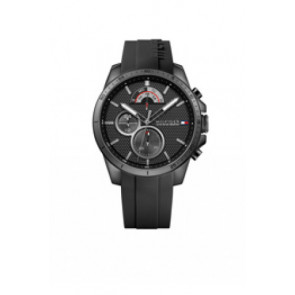 Correa de reloj Tommy Hilfiger TH-320-1-34-2195 / TH679302064 Caucho Negro 22mm