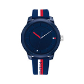 Correa de reloj Tommy Hilfiger TH.306.1.47.2888 / TH679302558 / 2558 Cuero/Plástico Azul 20mm