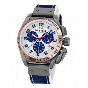 Correa de reloj TW Steel TW1018 Cuero Azul