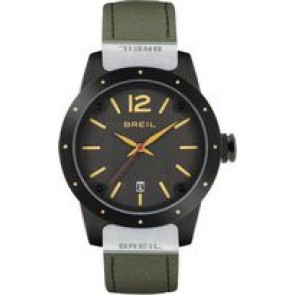 Correa de reloj Breil TW1201 Cuero/Textil Verde 17mm