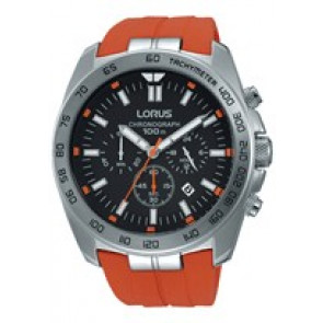 Correa de reloj Lorus VD53-X190-RT331EX9 Caucho Naranja