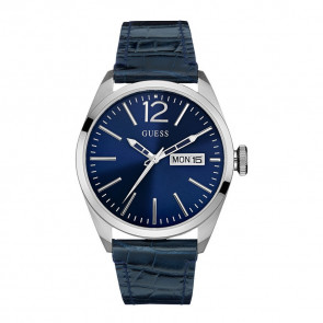 Correa de reloj Guess W0658G1 Cuero Azul 24mm