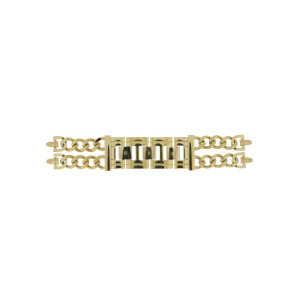 Correa de reloj Guess W1117L2 / Mod Heavy Acero Chapado en oro 3mm