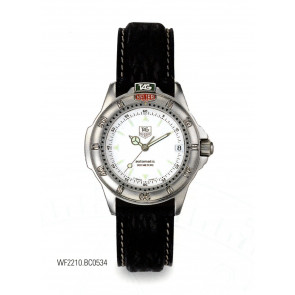 Correa de reloj Tag Heuer WF2210 Cuero Negro 17mm
