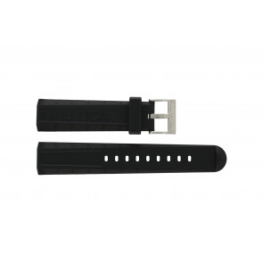 Correa de reloj Nautica A16597G Caucho Negro 22mm