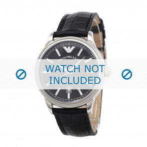 Correa de reloj Armani AR0539 Cuero Negro 21mm