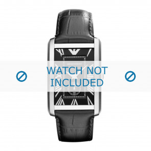 Correa de reloj Armani AR1604 Cuero Negro 23mm