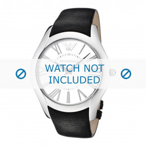 Correa de reloj Armani AR2020 Cuero Negro 22mm