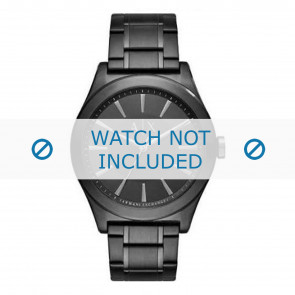 Armani correa de reloj AX2322 Metal Negro