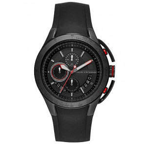 Correa de reloj Armani Exchange AX1401 Caucho Negro 19mm