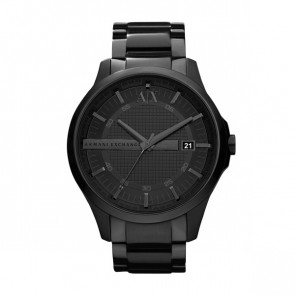 Armani Exchange correa de reloj AX2104 Acero inoxidable Negro 22mm